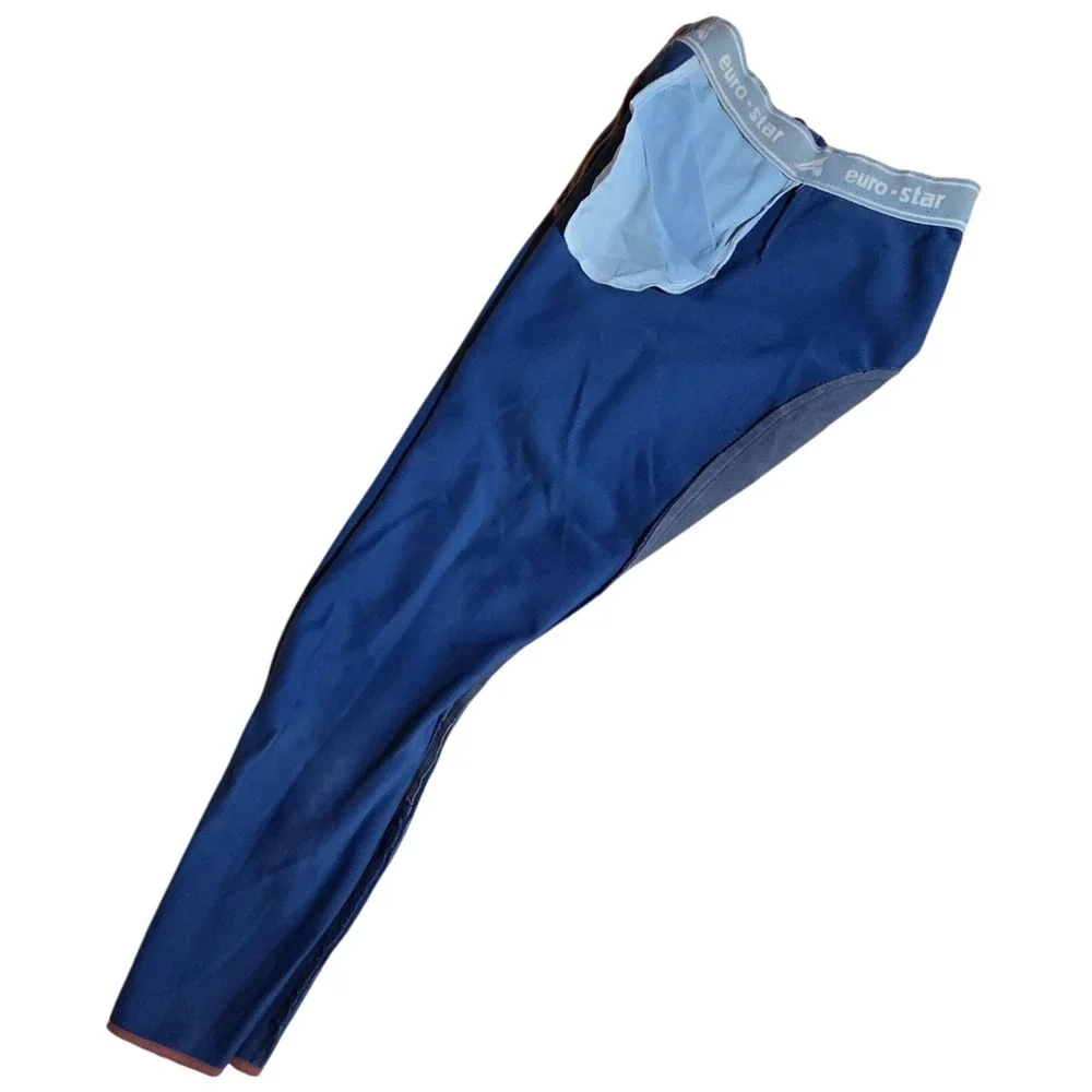 EURO-STAR REITMODEN Blue Leather Riding Breeches Pants Dressage Equestrian‎ 24